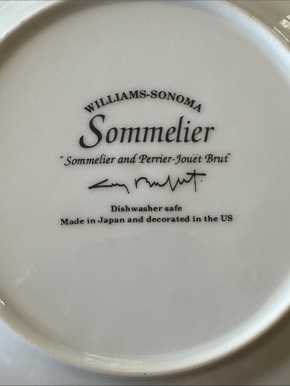6 Vintage Williams Sonoma Guy Buffet Sommelier Series 7.75” Salad Plates